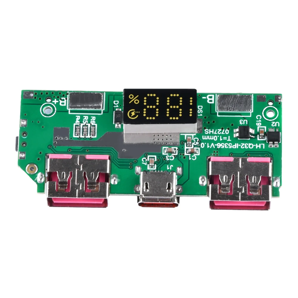 Lithium Battery Fast Charging Module DIY Mobile Power Motherboard USB + Type C Interface For PD QC etc Fast Charging Protocols