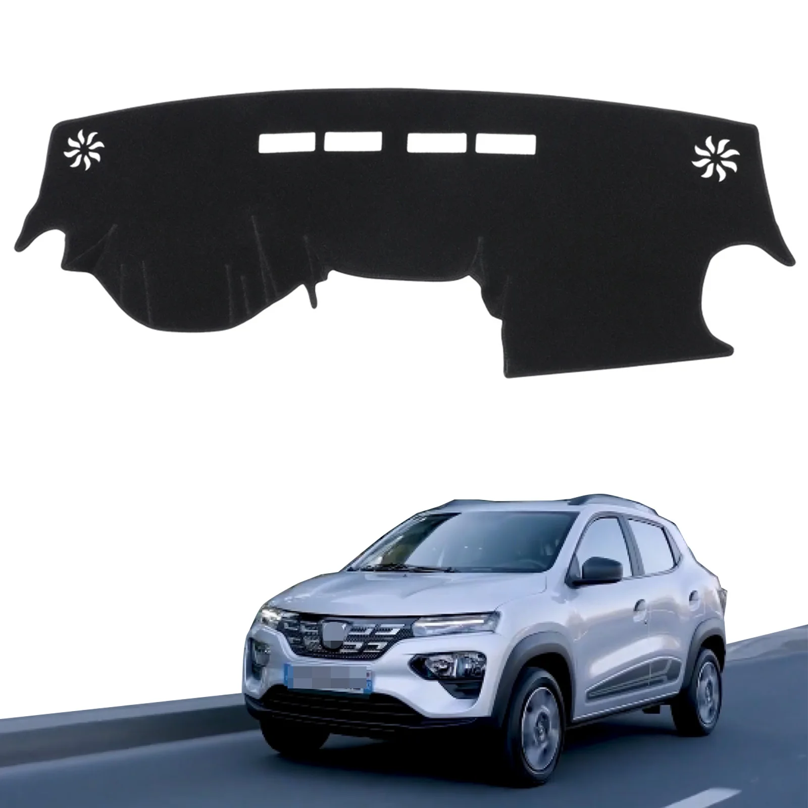 

Dashboard Cover Pad for Dacia Spring Electric 2022 EV 2019 - 2023 Dash Mat Dashmat Protective Sunshade Carpet