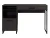 Wood & Metal Writing Desk with 1 Drawer and 1 Door for Teens Adult, 29.92in, Espresso Finish. 1
