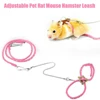 Hamster Traction Rope Adjustable Small Pet Soft Strap Leash Bird Parrot Mouse Hamster Ferret Rat Pet Pig Leash Leash 3