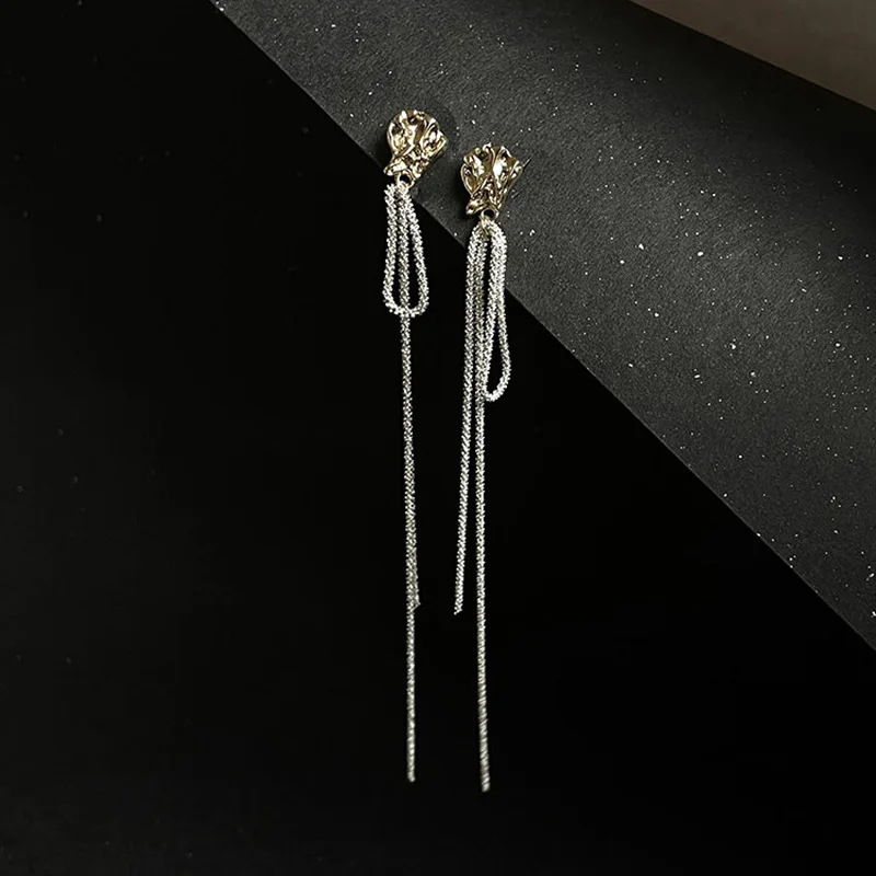 Jp35 S925 Silver Needle Simple Geometric Earrings Japanese And Korean