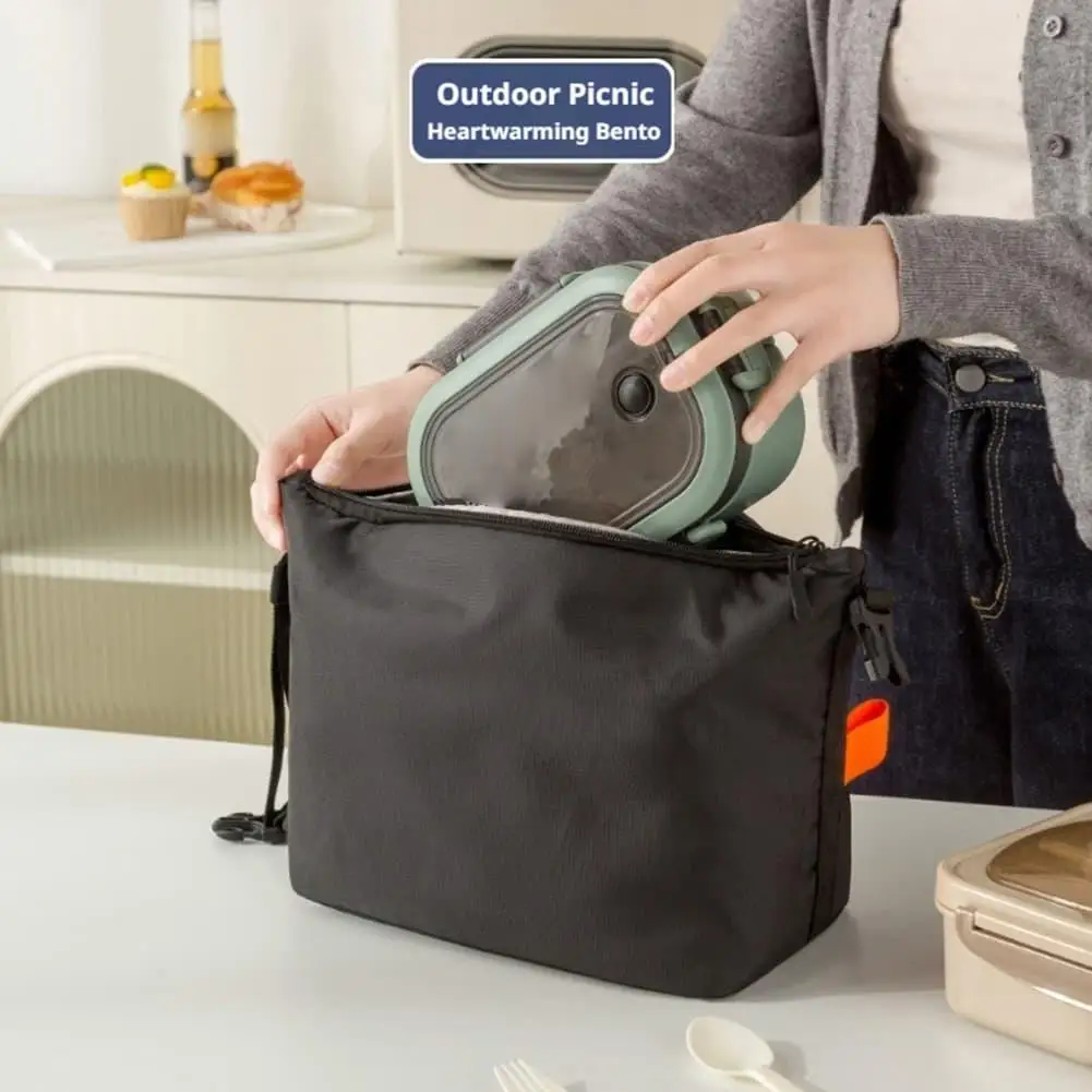 Minimalist Waterproof Insulated Lunch Bag with Thick Aluminum Foil Liner