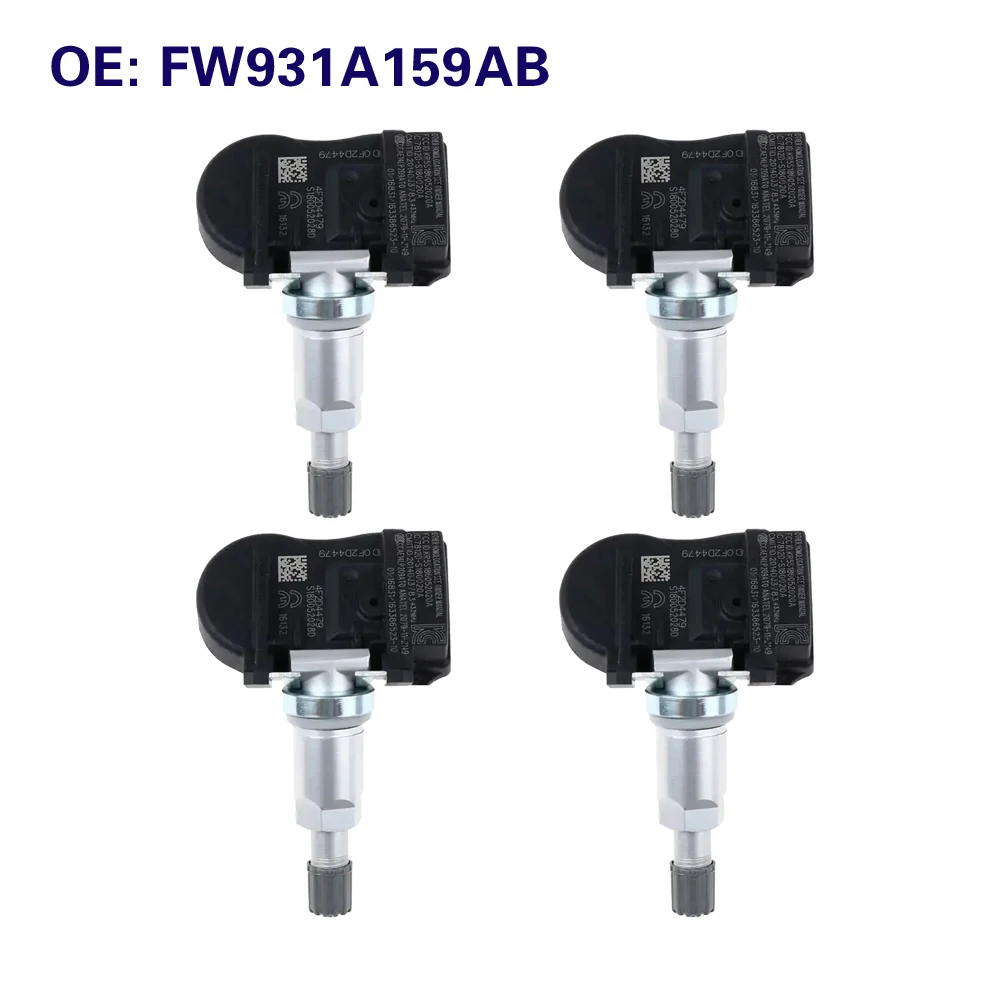 4Pcs Tire Pressure Monitor Sensor for Land Rover Range Rover Sport TPMS FW93-1A159-AB FW931A159AB LR031712 LR058023 LR066378