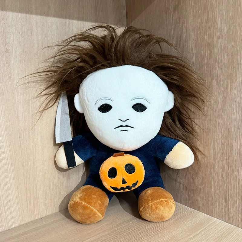 Cute Michael Myers Plush Dolls Halloween Horror Cartoon Cosplay