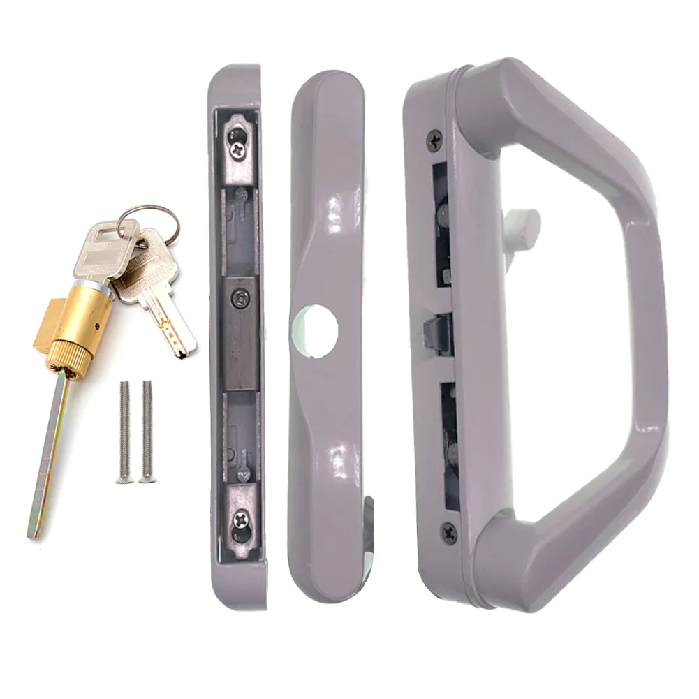 PatioDurableMortiseReplacementReversibleEasyInstallSlidingDoorHandleLockLeftRight
