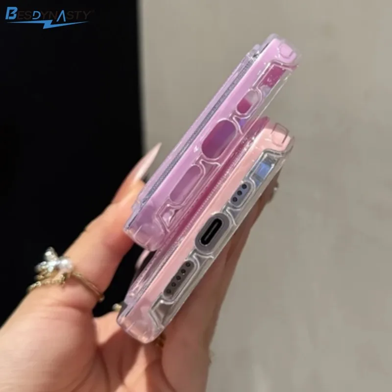 Sleek 2-in-1 Card Holder Wallet & Photo Pocket Candy Color Shockproof Case