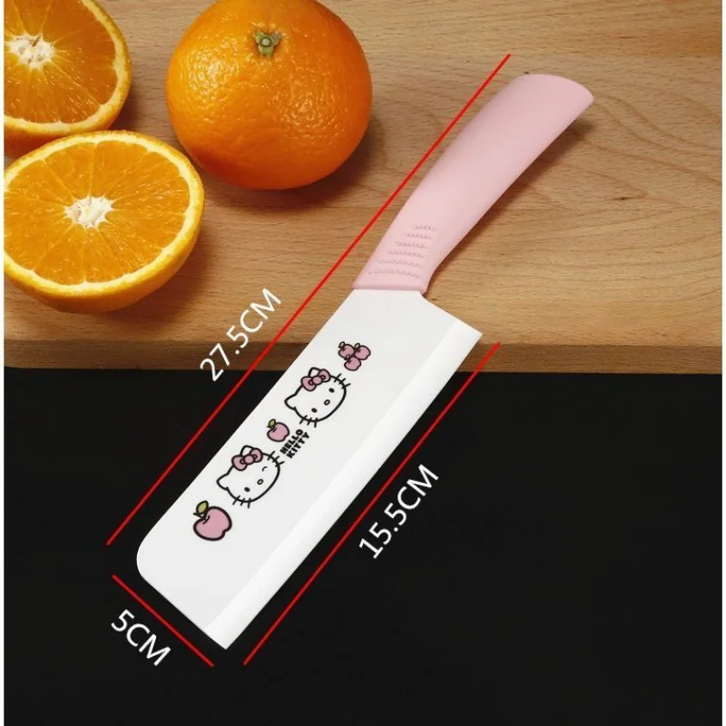 

Нож Hello Kitty для детского питания, кухонный полный набор бытовых кухонных ножей из нержавеющей стали, нож для фруктов