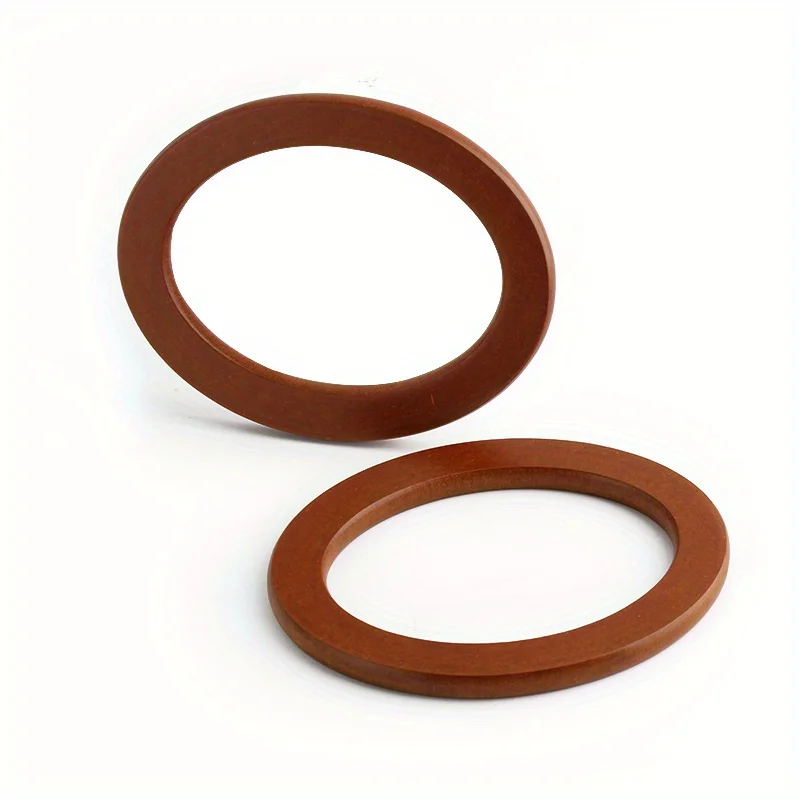 2PCS Oval Holz Geldbörse Griff Ersatz Handgemachte Tasche Handtasche Umhängetasche DIY Handwerk Nähen Zubehör Holzgriff Rahmen – Detail 2