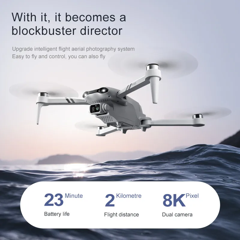 4DRC New F10 GPS Drone 4K HD Dual Camera 8K Wifi FPV Drones Foldable Brushless Quadcopter Helicopter RC Dron Toys With Camera 5