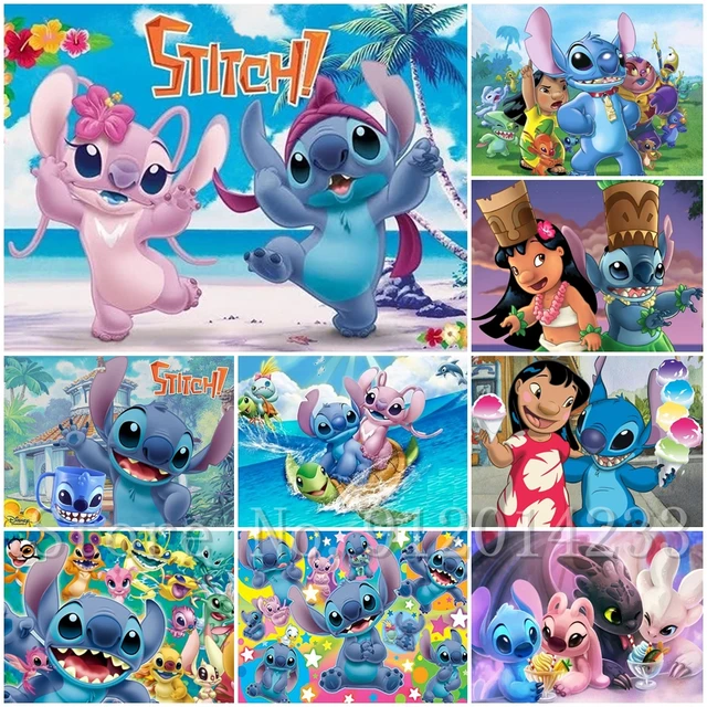 Disney Lilo & Stitch Diamond Painting Cartoon Beaded Cross Stitch