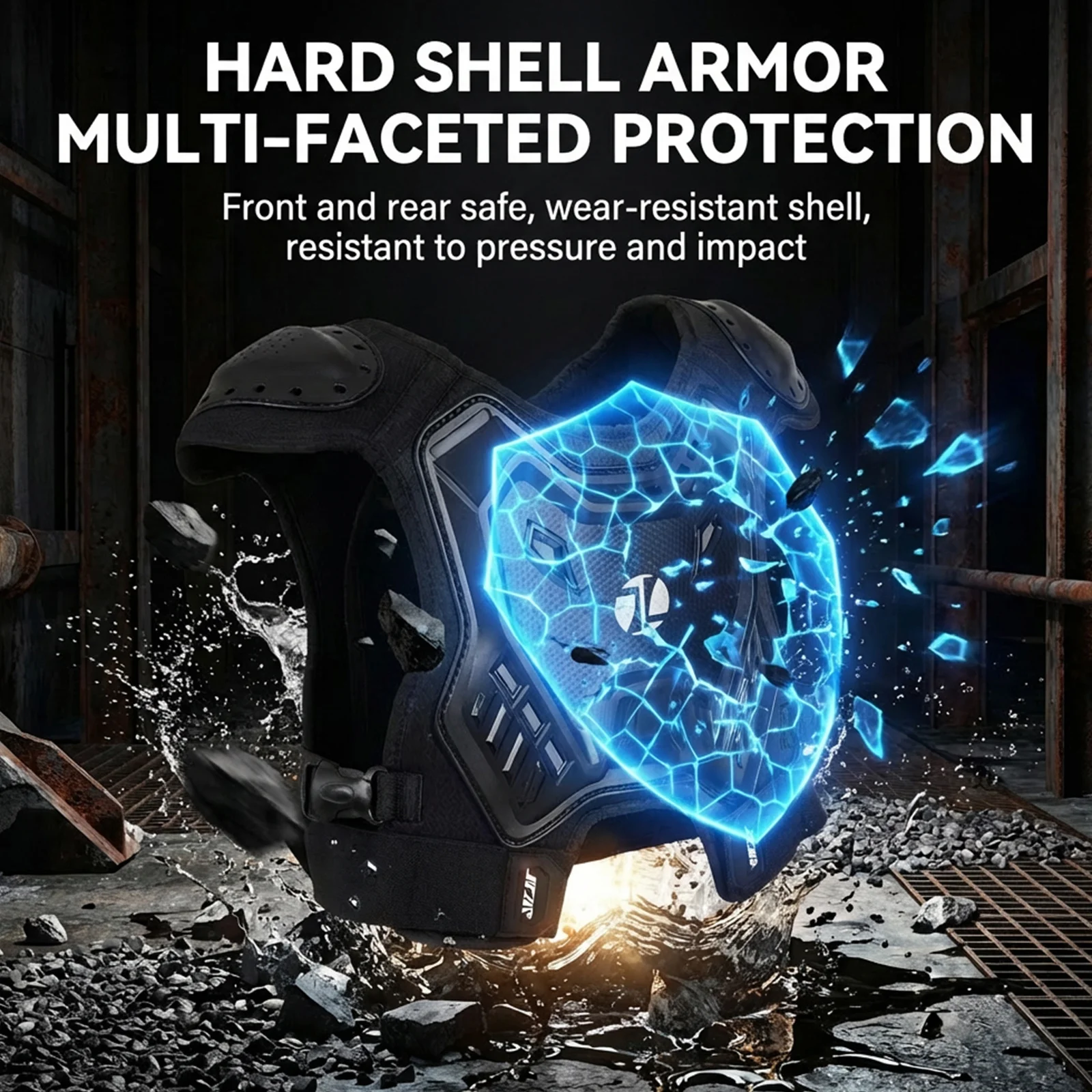 어린이용 오토바이 아머 조끼 보호대 모토크로스 바디 아머 조끼 키즈 오토바이 가슴 등 보호대 자전거 라이딩 아머 조끼