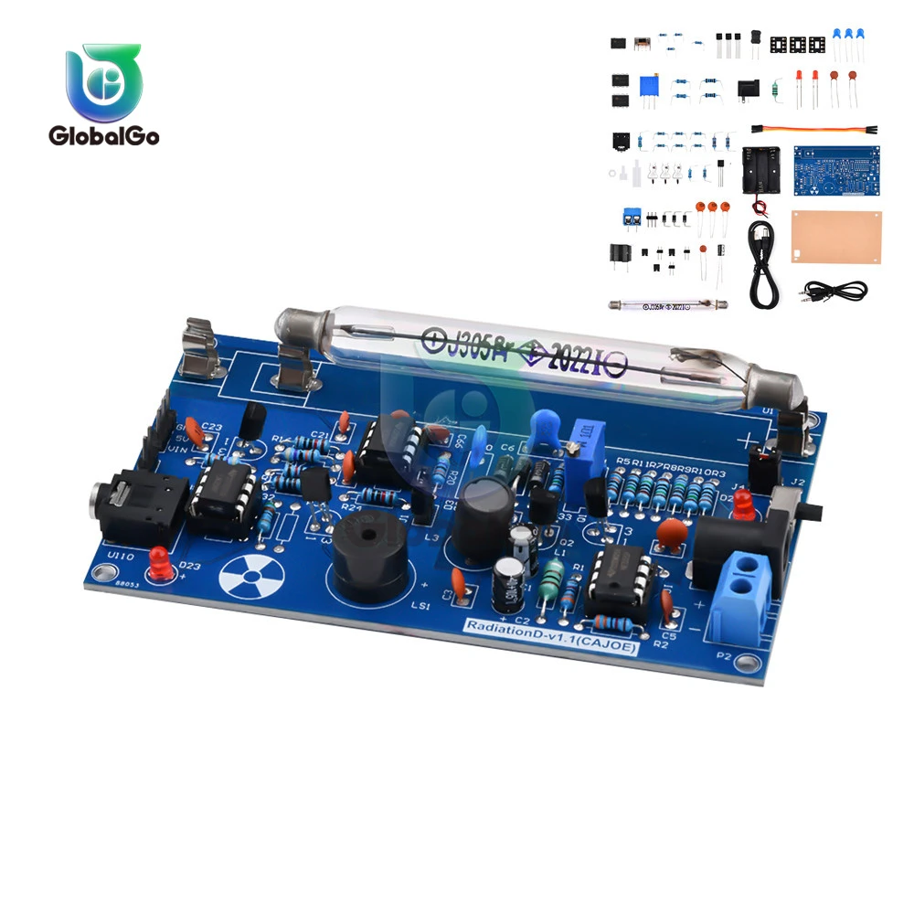 DIY Assembled Geiger Counters Kit Geiger Counter Module Miller Tube GM Tube Nuclear Radiation