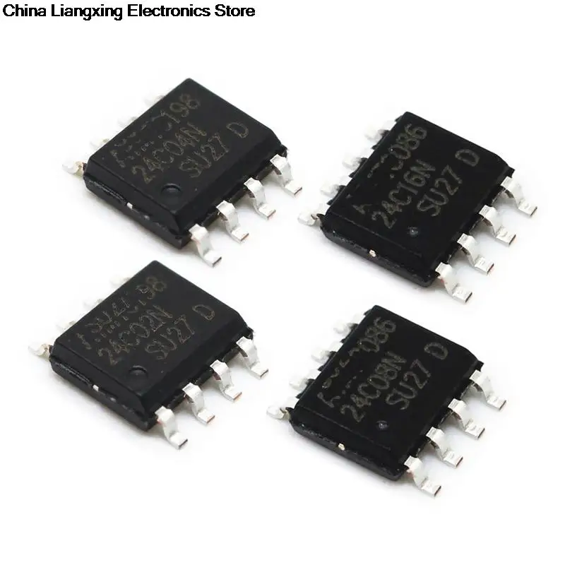 

10PCS AT24C04 24C01 24C02 24C04 24C08 24C16 24C32 24C64 24C128 AN BN SOP8 Encapsulation EEPROM memory