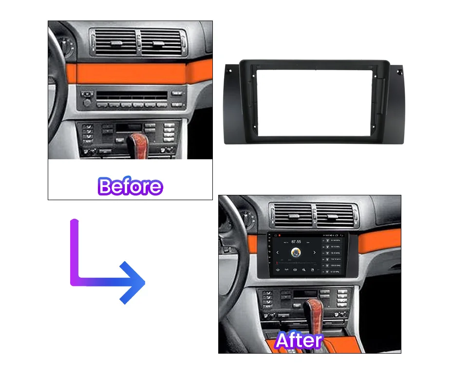 ڵ  þ   ̺, BMW X5 E53 5 ø E39 M5 1996-2007 ȵ̵   г ŰƮ Canbus, 9 ġ