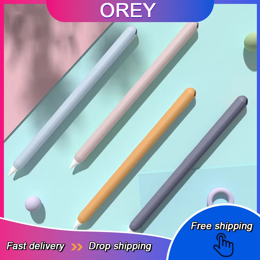 Case For Apple Pencil 2 Apple 2nd Gen Tablet Touch Stylus Pen Protective Cover Pouch Portable Soft Silicone
