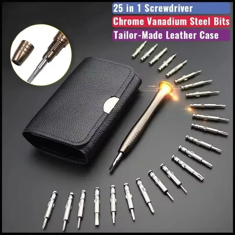 1Set 25 in 1 Screwdriver Set Multifunctional Precision Screwdriver for Mobile Phone Laptop Disassembly Repair 2