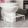 7" Acrylic Toilet Stool Optimal Bowel Movement 15mm Thickness 300LBS Capacity Non-Slip Bathroom Stool Child-Friendly Step Stool 1