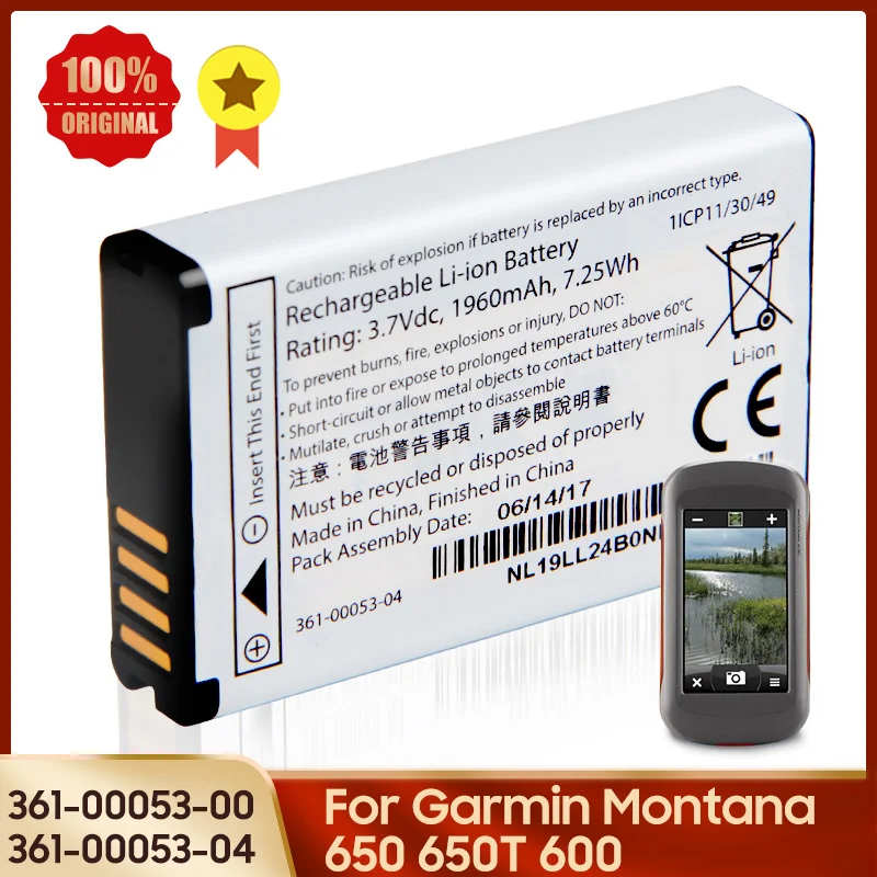 Original Replacement Battery 3610005304 3610005300 For Garmin