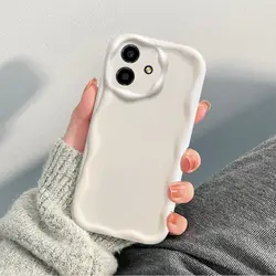 Durable TPU Wave Soft Case Cover - Motorola Moto G54 Power (NYW white)