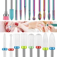 Advanced 19Pcs 3/32 Inch Electric Nail Drill Bits Sets, Diamond & Ceramic Cuticle Bits For Acrylic Gel Nails 1
