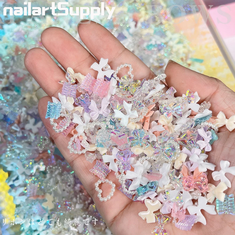 3D Aurora Cute Bear Nail Charms Multi-Shapes Mixed Resin AB Bear Acrylic  Nail Art Decorations DIY for Manicure Accessories - AliExpress