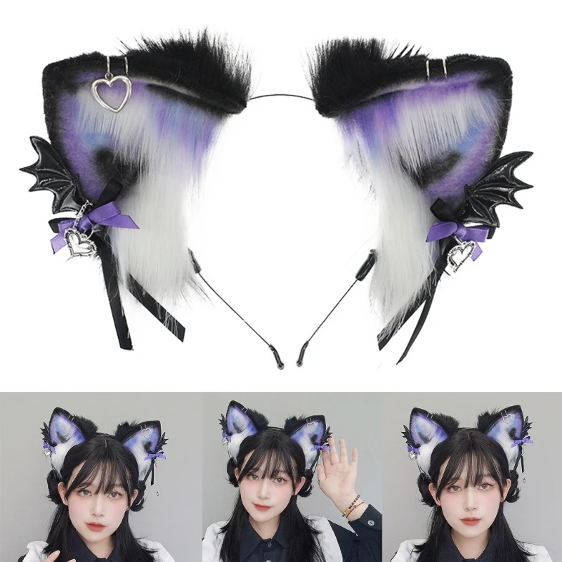 Lolita Stirnband Mit Spitze & Schleife - Niedliches Haarband Für Cosplay & Gothic