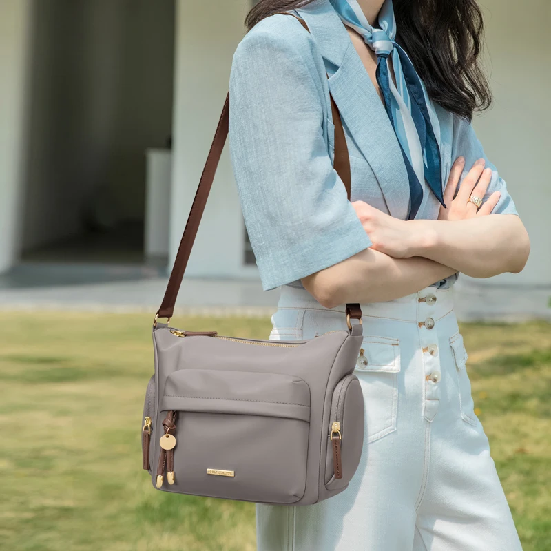 GOLF Women's Waterproof Oxford Crossbody Bag Casual Multifunctional Shoulder Messenger Handbag Fashionable Sling Bag