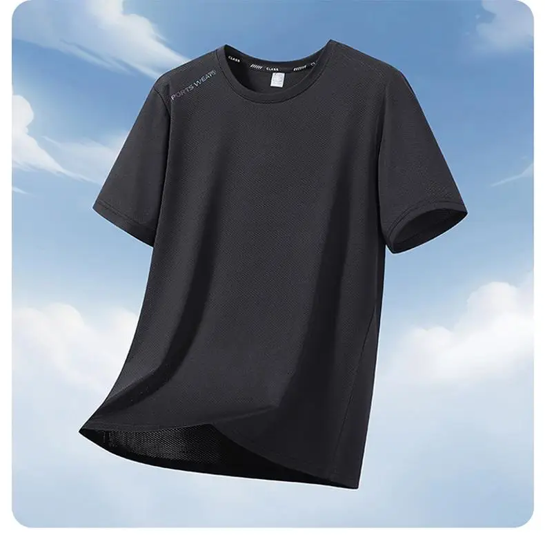 180 كجم 12xl 11xl 10xl 9xl تي شيرت الرجال اضافية كبيرة الحجم سريعة الجافة الجولة الرقبة قصيرة الأكمام المتضخم بلايز المحملة ملابس فضفاضة كبيرة