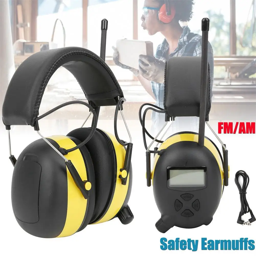 NRR 30dB Electronic Noise Reduction Earmuff Hearing Protector AM/FM