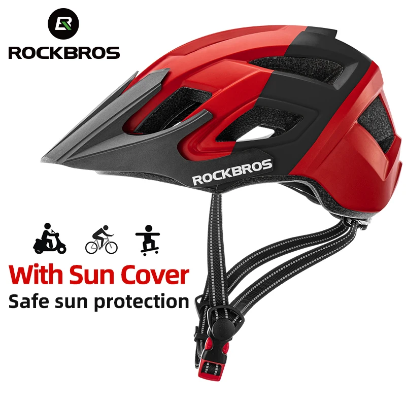 

ROCKBROS Bike Helmet Breathable Integrally-molded Cycling Helmet Shockproof MTB Road Men Women Light Bicycle Aero Helmet