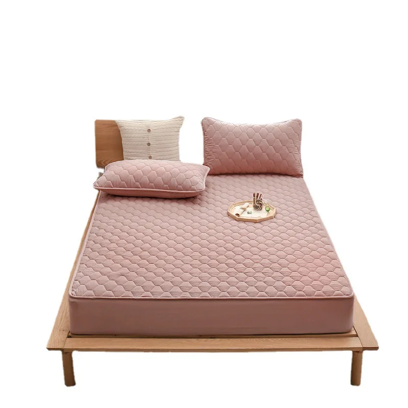 

Waterproof all cotton solid color Simmons protective cover bedspread