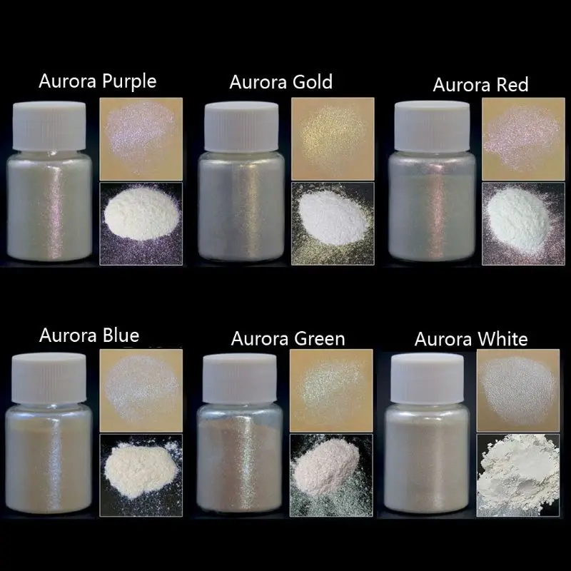 Mica Powder 6 Color Pigment Supply Pearls for Makeup/lip Gloss Coloring/soap Making/epoxy Dye/colorant Diy Craft
