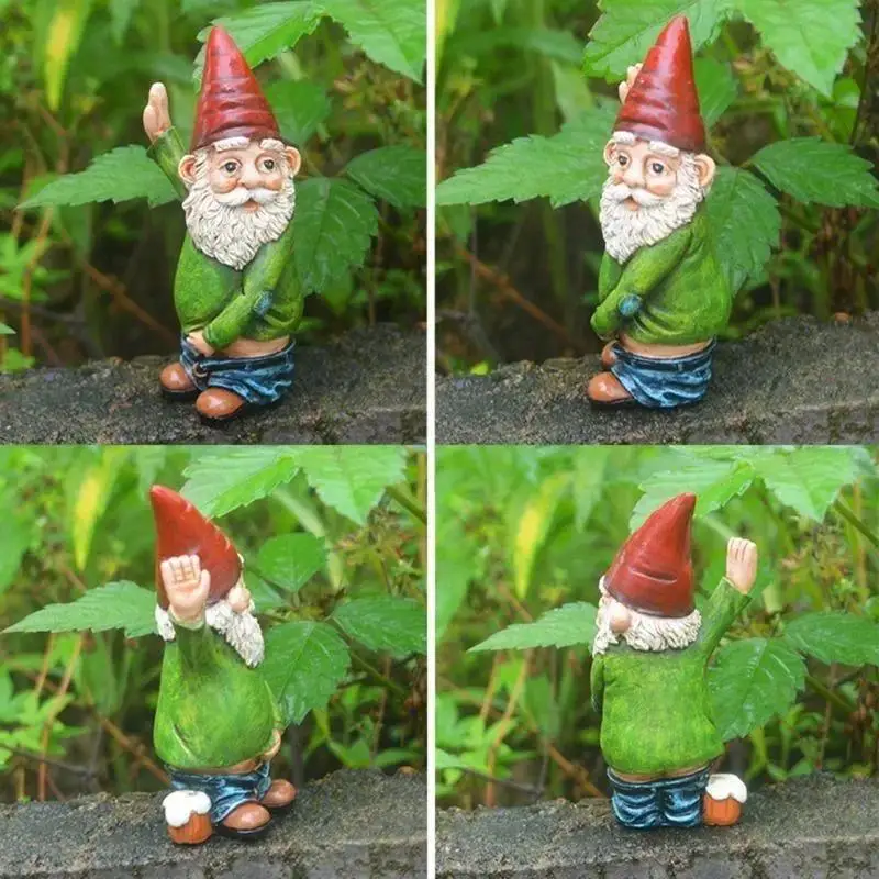 Neues kreatives Design, exquisite Statue, Kunstharz, Kunsthandwerk, weißer bärtiger alter Mann, Zwergskulptur, Weihnachtsgarten, Hofdekoration – Detail 5