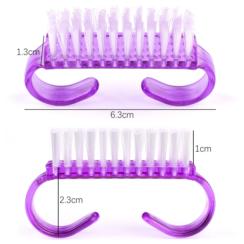 100Pcs Nail Art Brush Nail Dust Power Cleaning Brushes Remover Acrylic Nail Manicure Soft Remove Small Angle Nail Care Tools 5