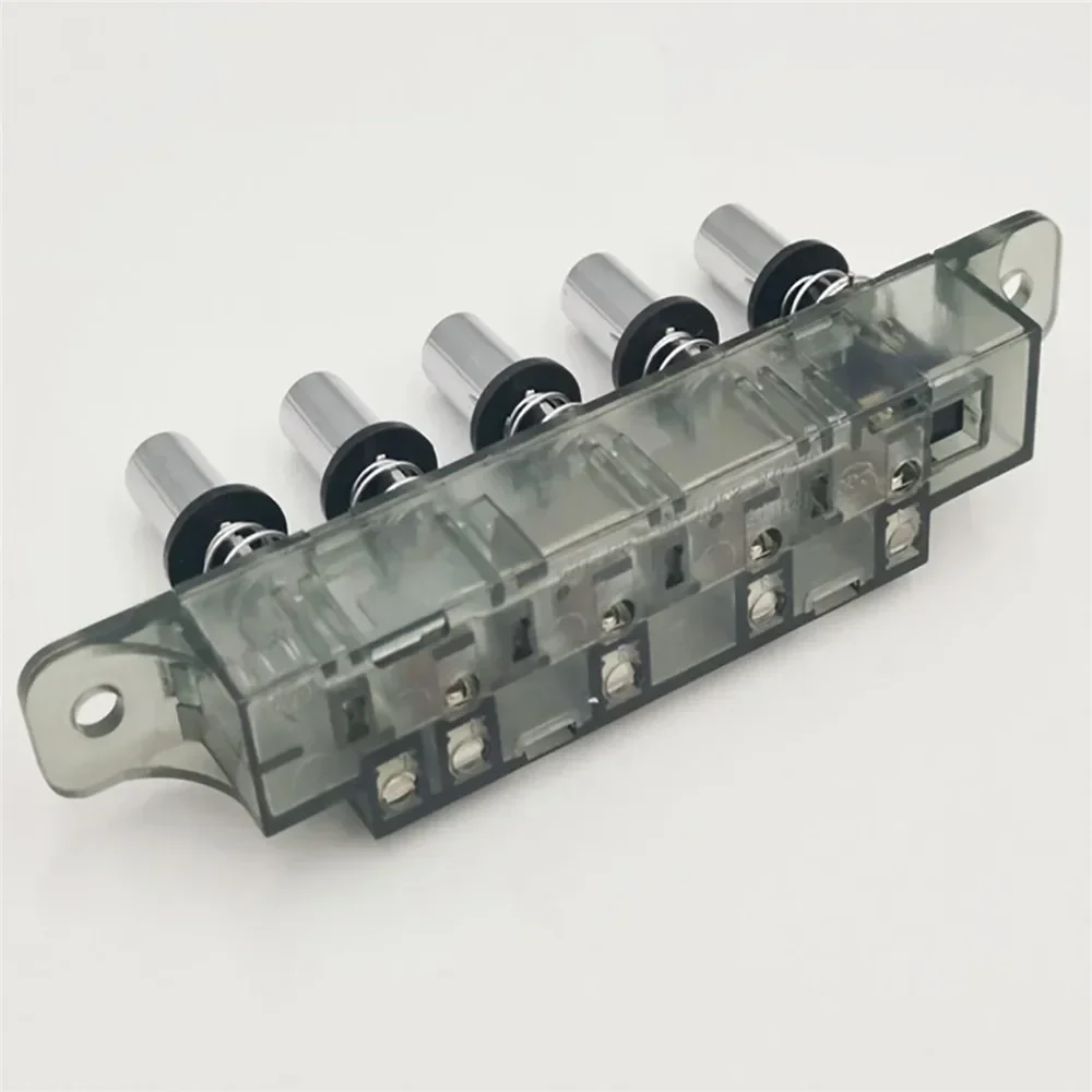 Five-position Plug-in Button Switch For Range Hood 250VAC 4A 112 x 21 x 41mm