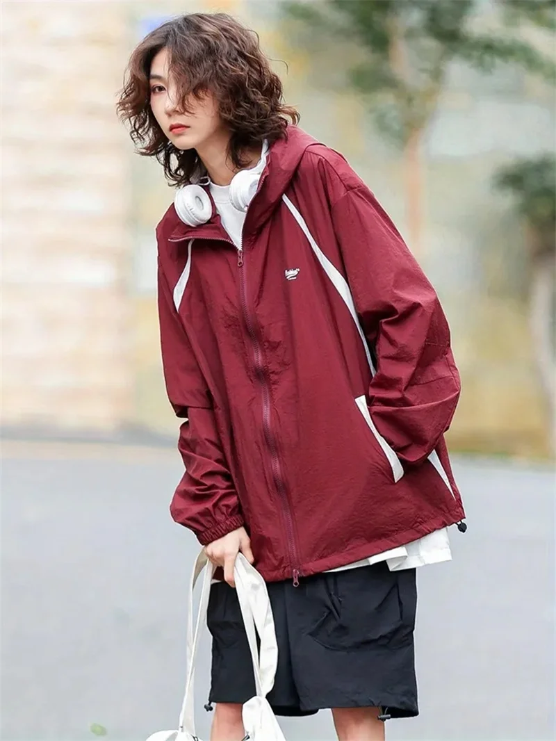 2023 Summer Outdoor Riding Handsome Sun-protective Clothing Men and Women's Fashion Brand Skin Coat UV Protection Thin Coat V999
