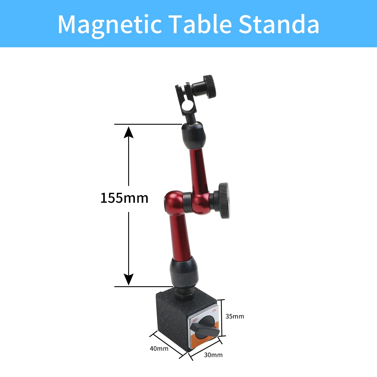 Description Picture 6 of itemShahe Mini Universal Magnetic Base Stand Holder For Indicators Magnetic Force 15KG