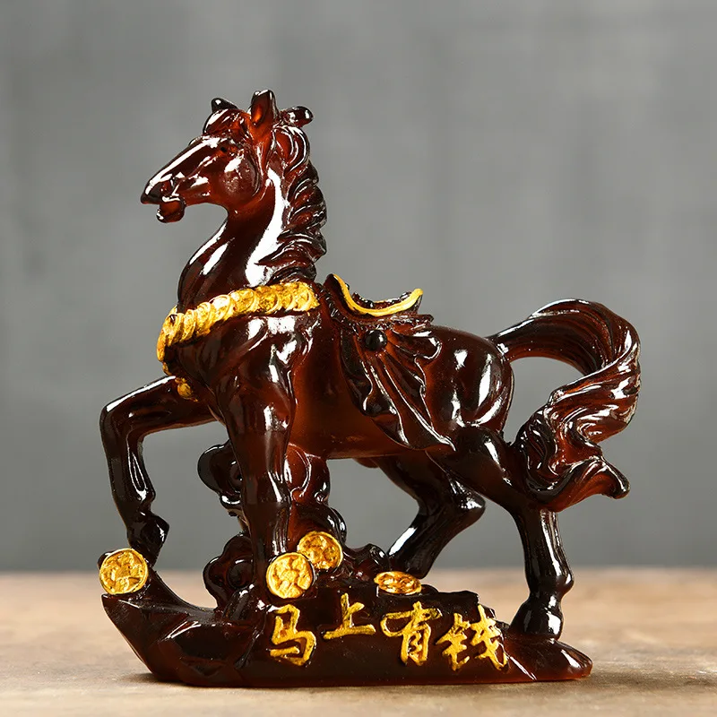 Creative Wealth Attraction Horse Tea Pet Ornament Watering Color Changing Boutique Tea Ceremony Tea Set Accessories Decoration
