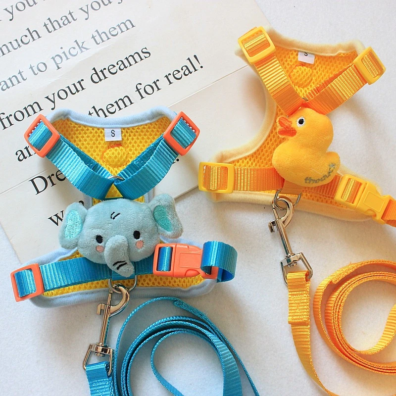Dog Collar Dog Harness Pet Accessories Dog Leash Adjustable French Bulldog Pet Neck Collar