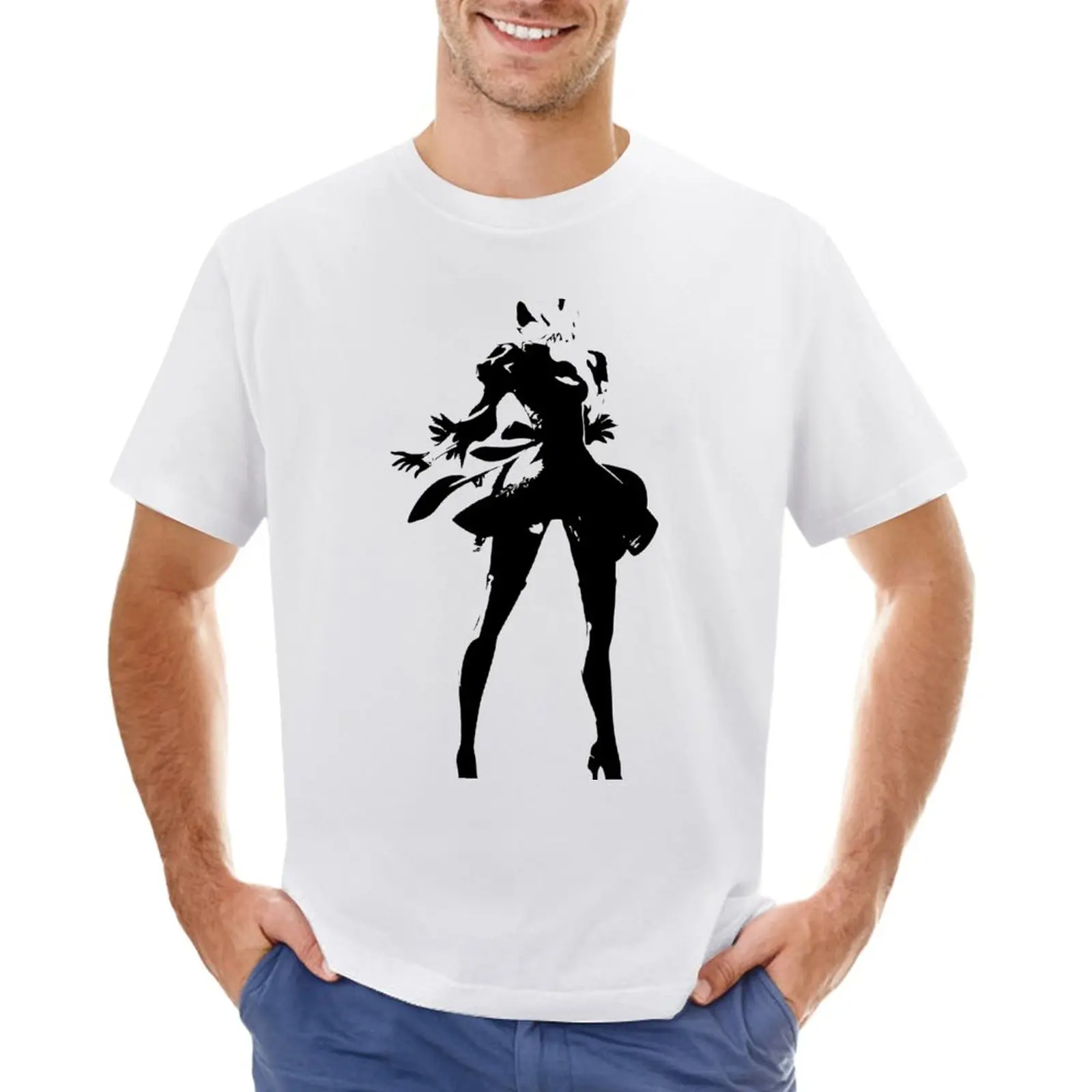 

2B Silhouette T-Shirt summer top graphics sublime oversized t shirt men