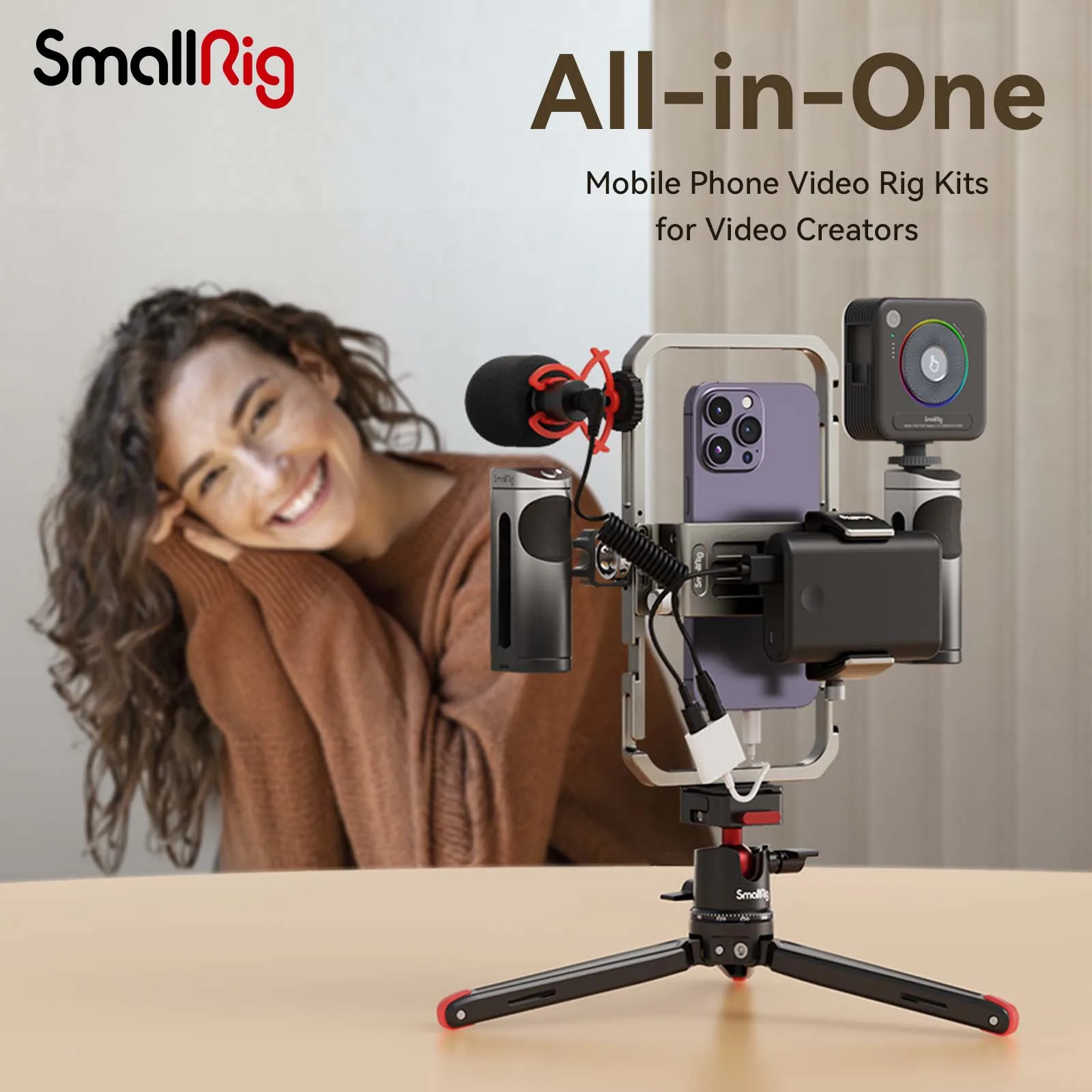 

SmallRig All-in-One Video Kit Ultra /Pro/Basic/ Classic Kit for Phone Photography Universal Phone Cage Kit 3591C