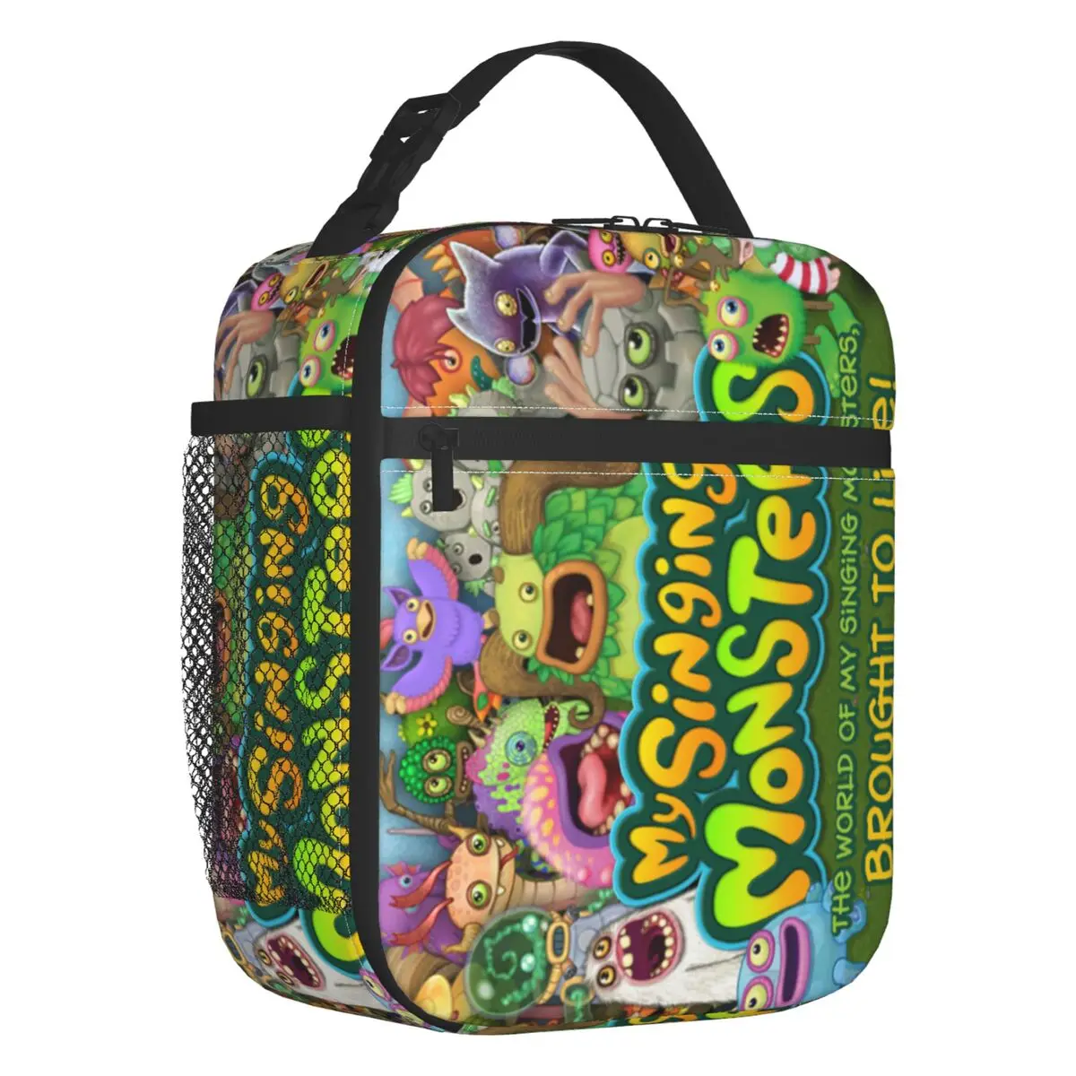 My Singing Monsters Insulated Lunch Bags For Women Portable Thermal Cooler Food Lunch Box Outdoor Camping Travel