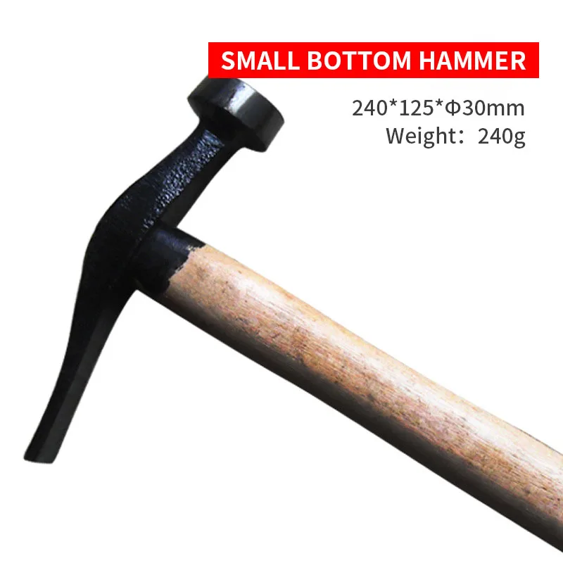 Wooden Handle Flat Tail Round Head Hammer Leather Small Bottom Hammer Shoe Repair Household Hardware Tool for leather tools,leather craft tools,leather craft tool,leather craft hammer