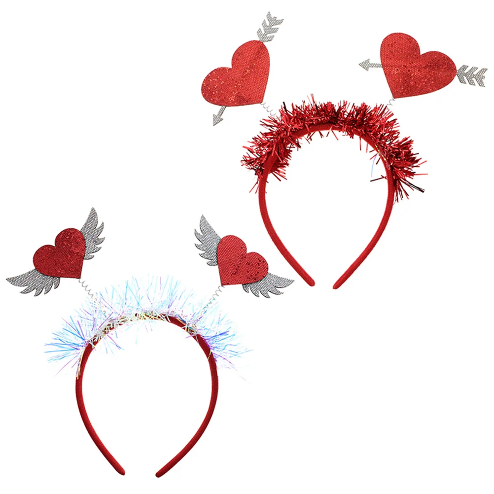 

Wings Love Headband Decorative Party Hair Hoops Accessory Wedding Halloween Costumes