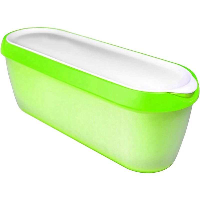 

2X Ice Cream Containers For Ice Cream Reusable Freezer Storage (Green)
