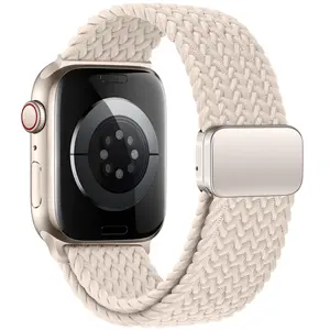 Ремешок нейлоновый для Apple Watch, браслет с магнитной застежкой для iWatch series se 7 3 5 6 8 Ultra, 44 мм 40 мм 45 мм 49 мм 41 мм 38 мм