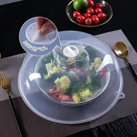 Couverture de micro-ondes pour protéger des éclaboussures, en PP5 transparent, résistante à la chaleur, anti-poussière et couvercle pour aliments chauds avec vapeur réglable 4