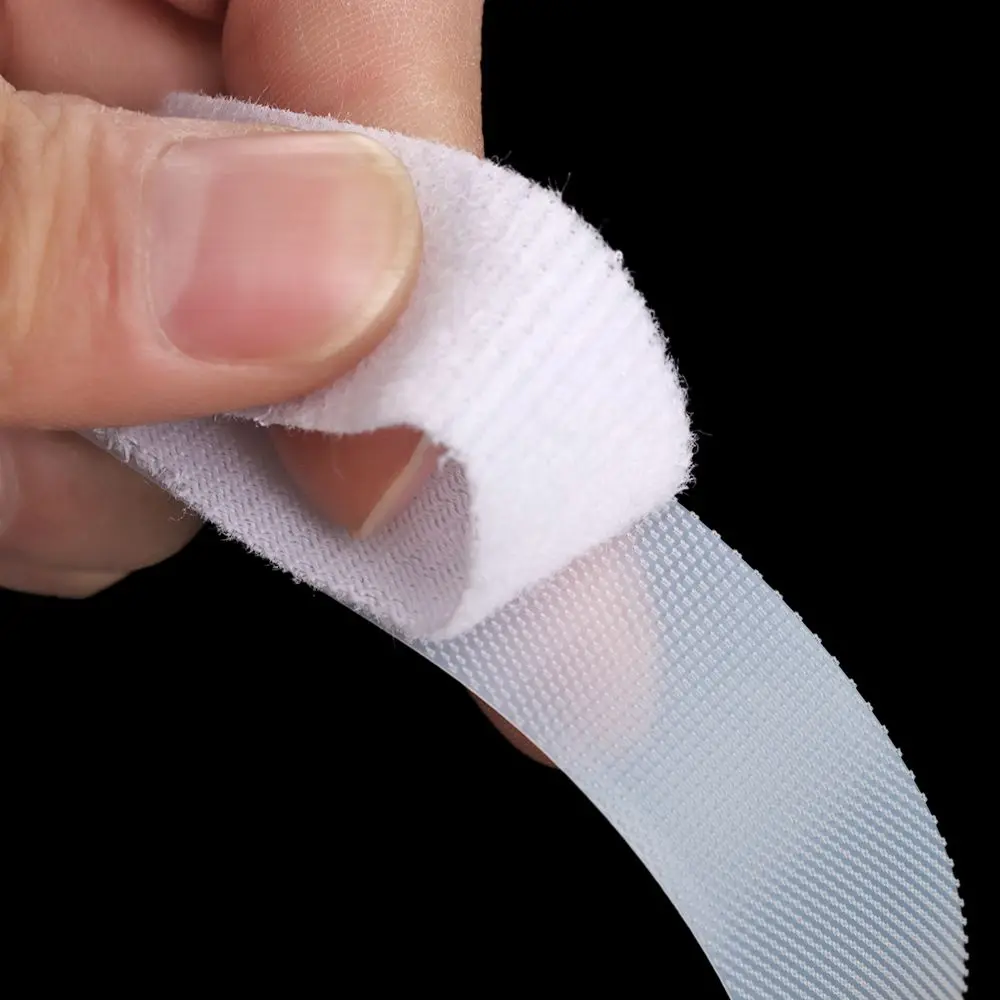 High Quality Black/White 6/8/20mm Width Magic Tapes Sticker Clothes Fastener Tape Paste Strap  Sewing Stickers