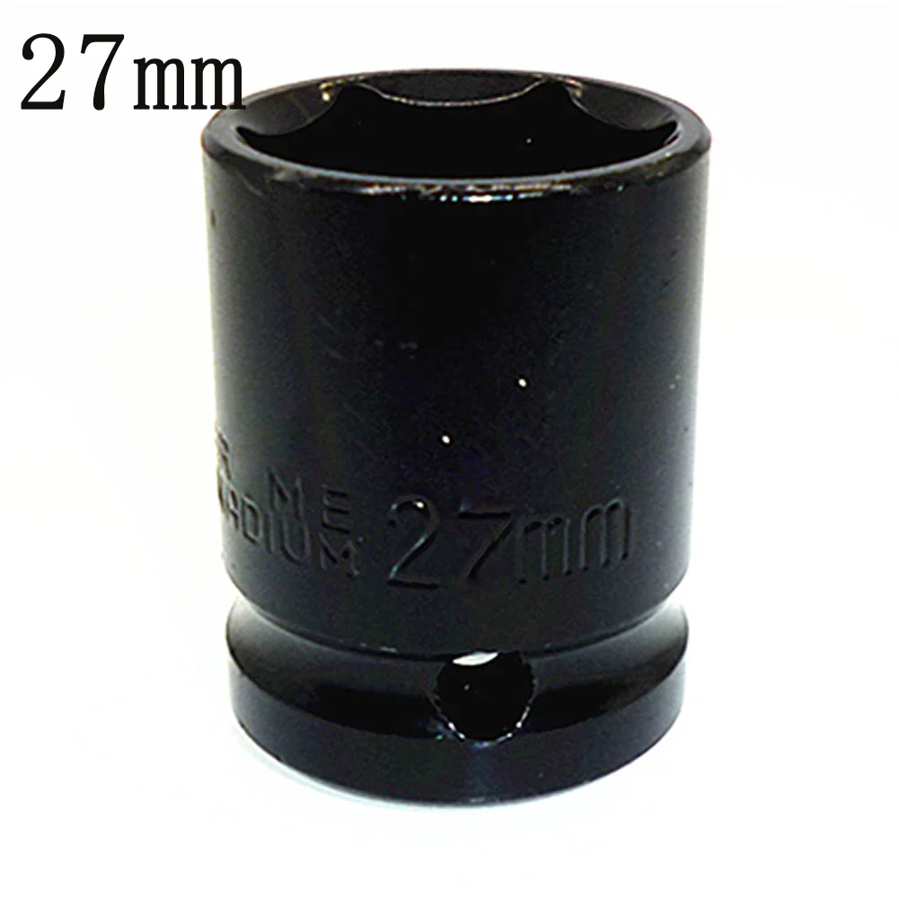 

High quality black 21/22/24/27 mm steel Impact Socket 1/2" Square Drive Metric Sockets Wrench Air Tool