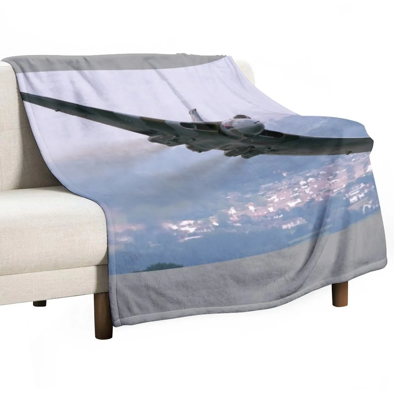 

Avro Vulcan - Dawlish Air Show 2015 Throw Blanket Shaggy Blanket Heavy Blanket Bed linens Large Blanket